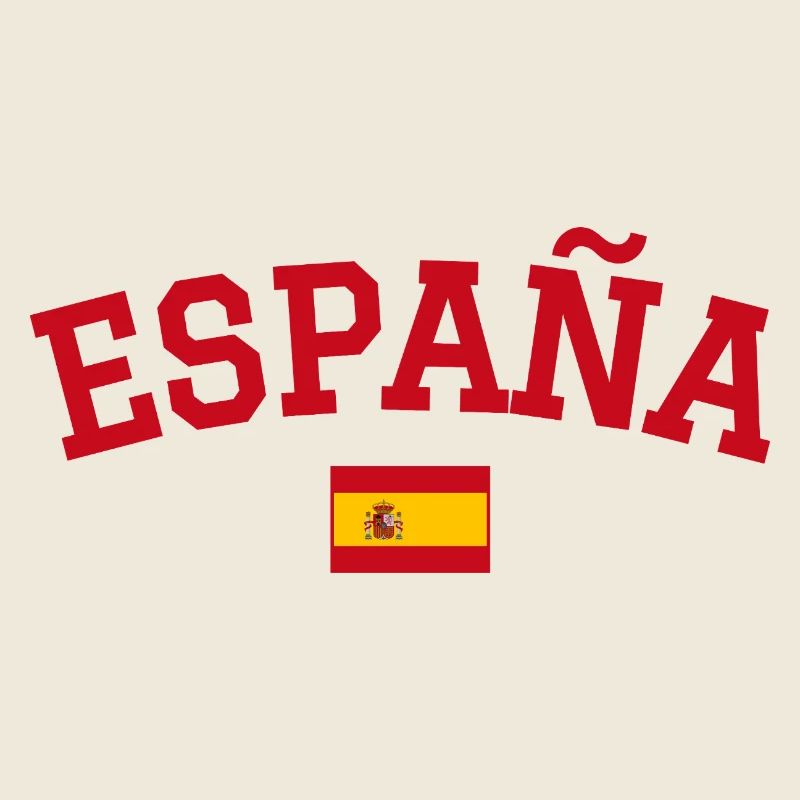 Spanien Flagge Design Rot