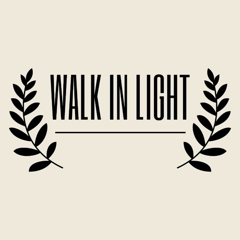 Walk In Light Retro Lorbeerkranz 