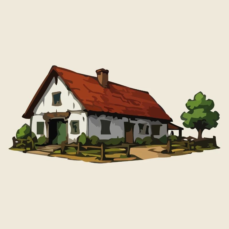 Idyllic cottage-style cabin