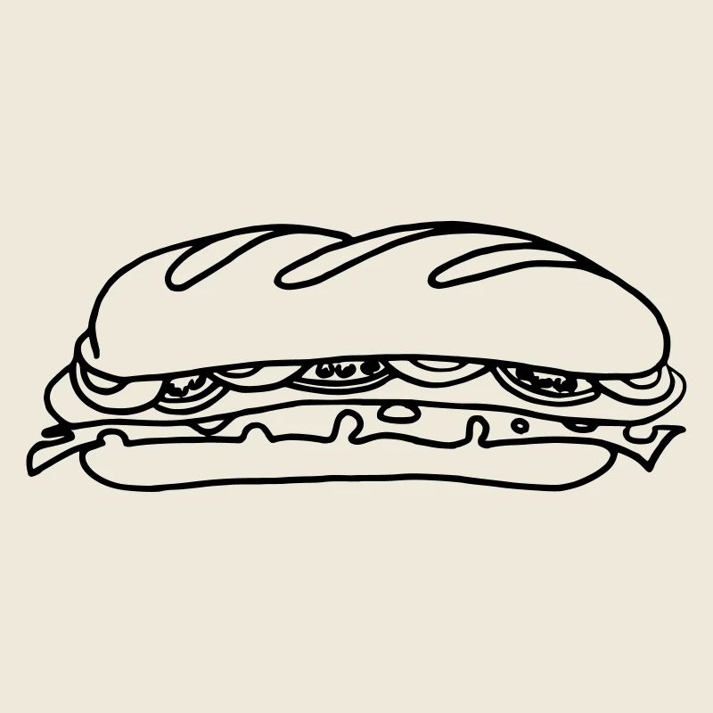 Sandwich belegtes Brot Geschenk Geschenkidee