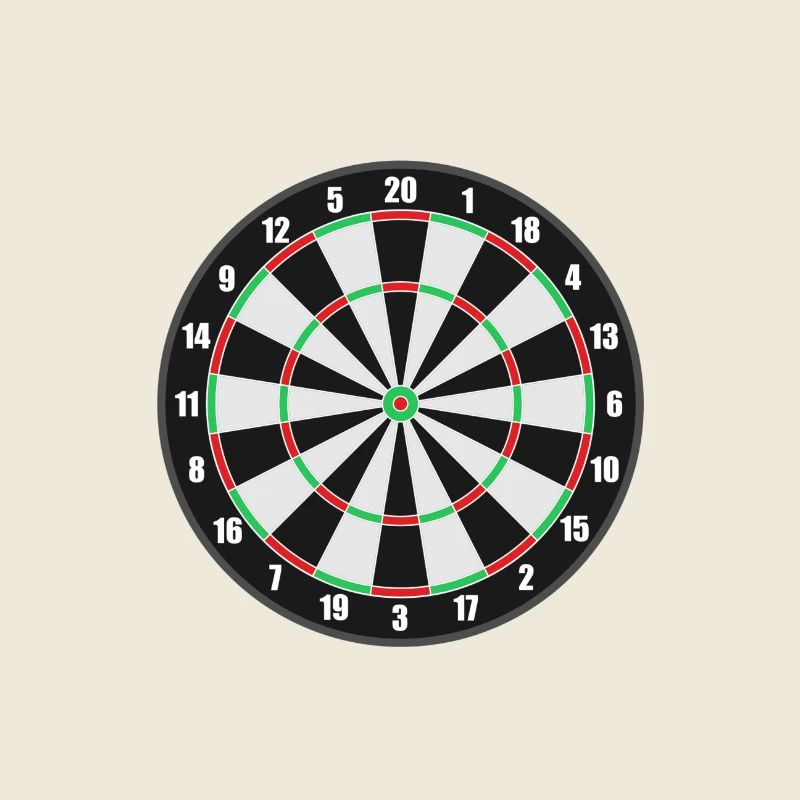 Dartscheibe Darts Datliebhaber Motiv Geschenkidee
