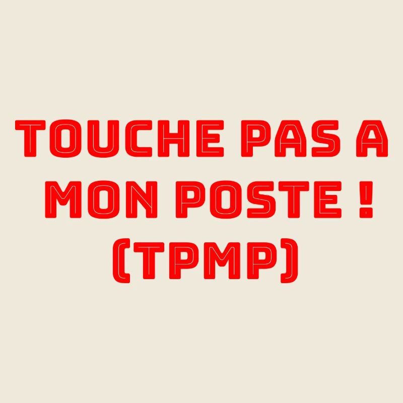 Design T-Shirt Don't Touch My Post + Becher, Becher