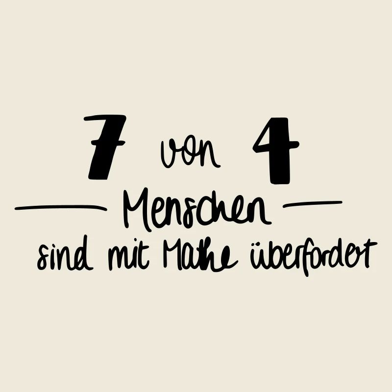 7 von 4 Menschen sind mit Mathe überfordert
