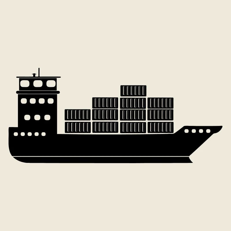 Sea container ship or boat with containers