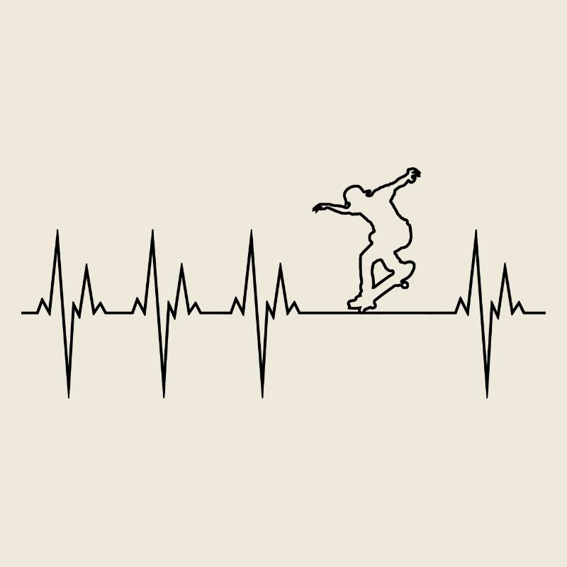 Skateboard electrocardiogram ECG Skate Board