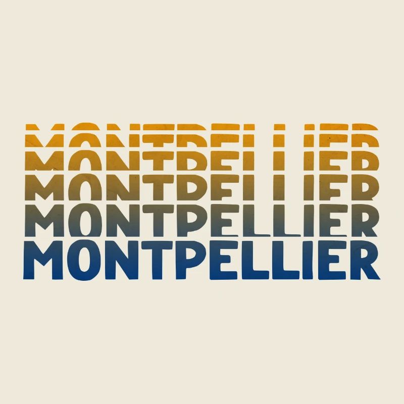 Montpellier Gradient Wortkunst