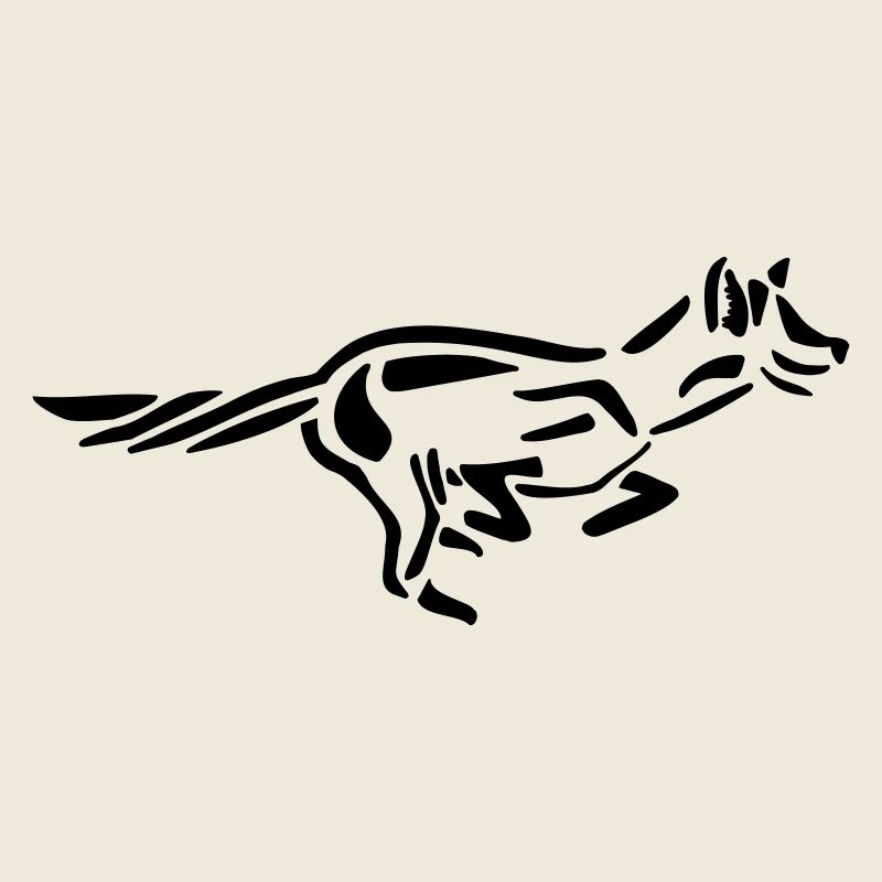 Running fox