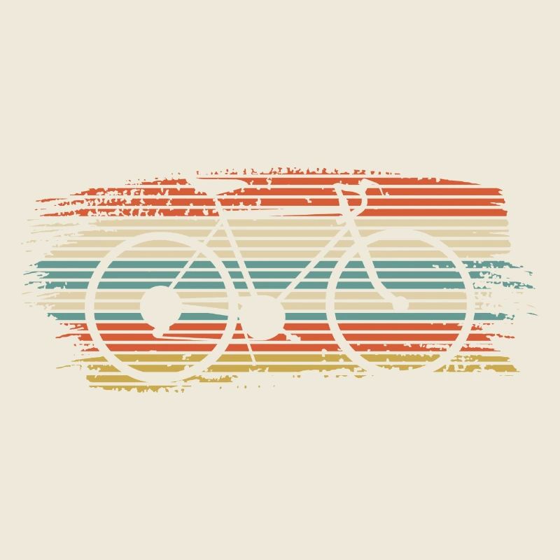 Rainbow Striped Bicycle