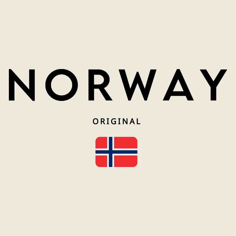 Norwegischer Stolz, minimalistisches, elegantes Design