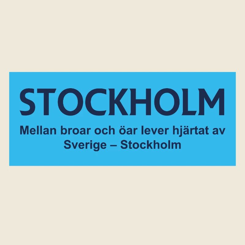 Conception des ponts et des îles de Stockholm
