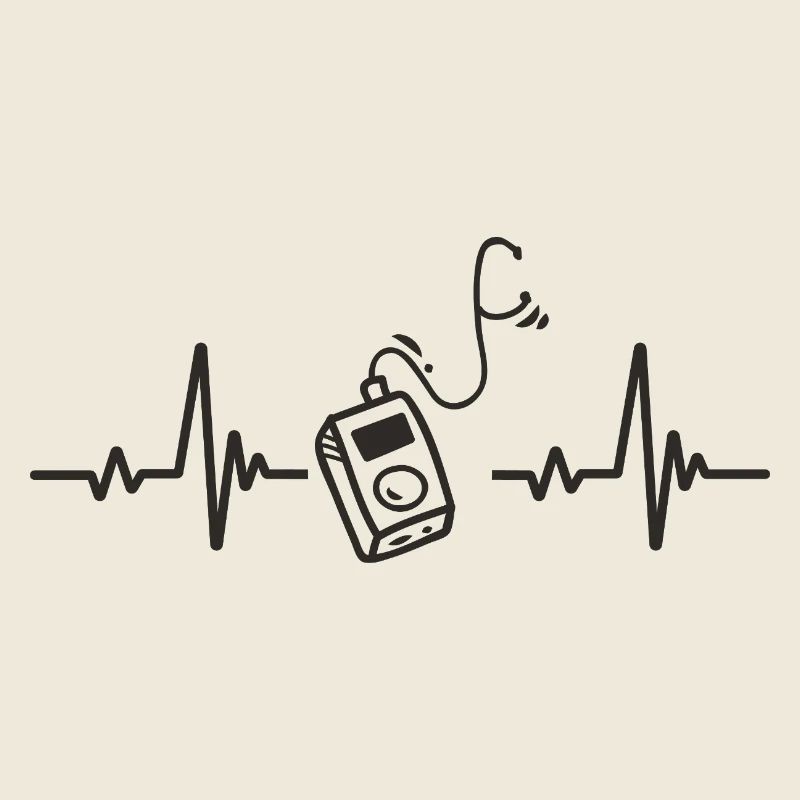 MP3-Player digitaler Musikplayer Herzrhythmus