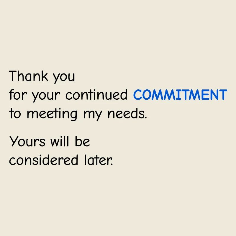 Baby Performance Review - Commitment