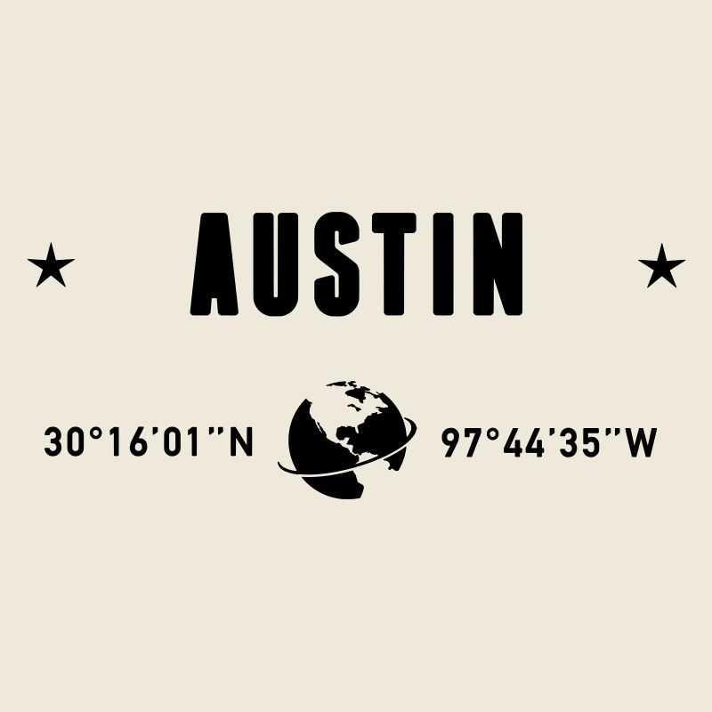 Austin Texas Coordinates Gps Globe