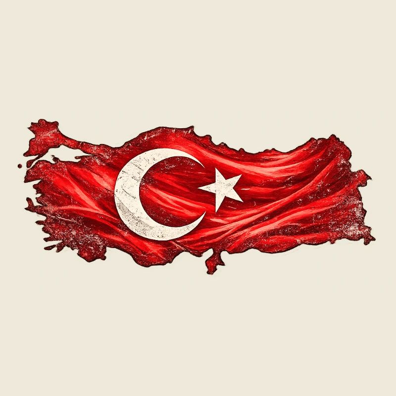 Fiery Turkey Flag