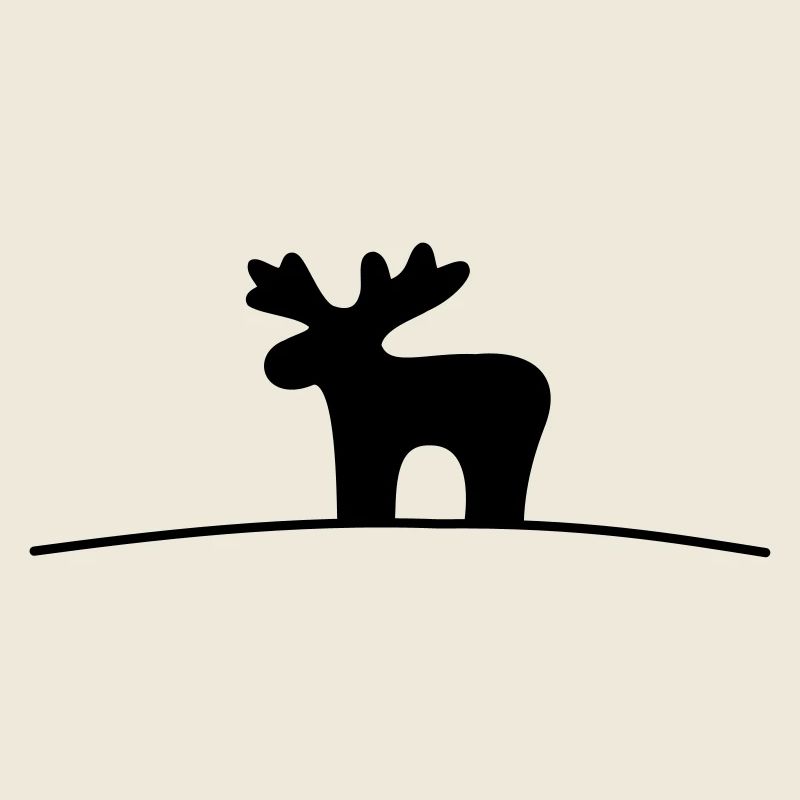 Elch Silhouette Geschenkidee Weihnachten