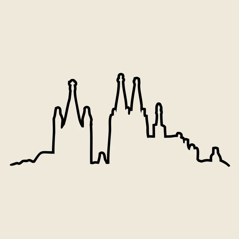 Kölner Skyline Kontur