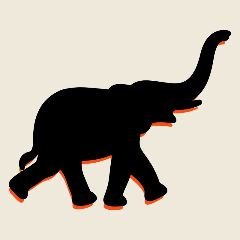 Ein großer Elefant mit einem Rüssel