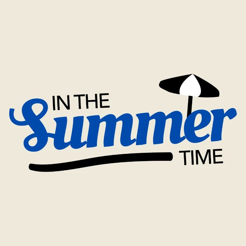 Sommerblau Script mit Tropfen-Akzent