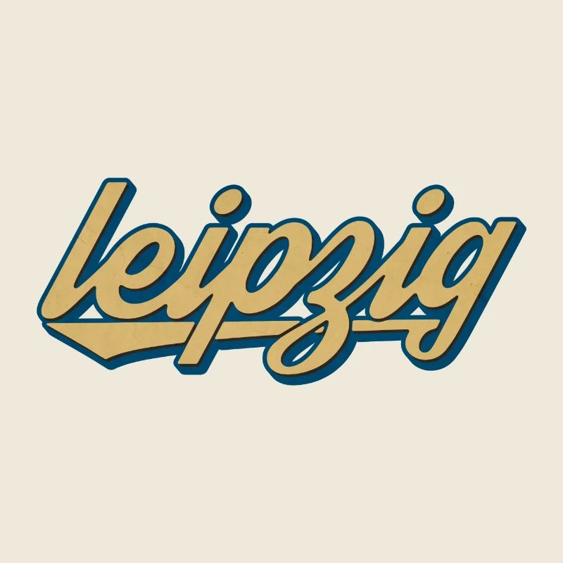 Leipzig Retro Script – Vintage Stadtlogo