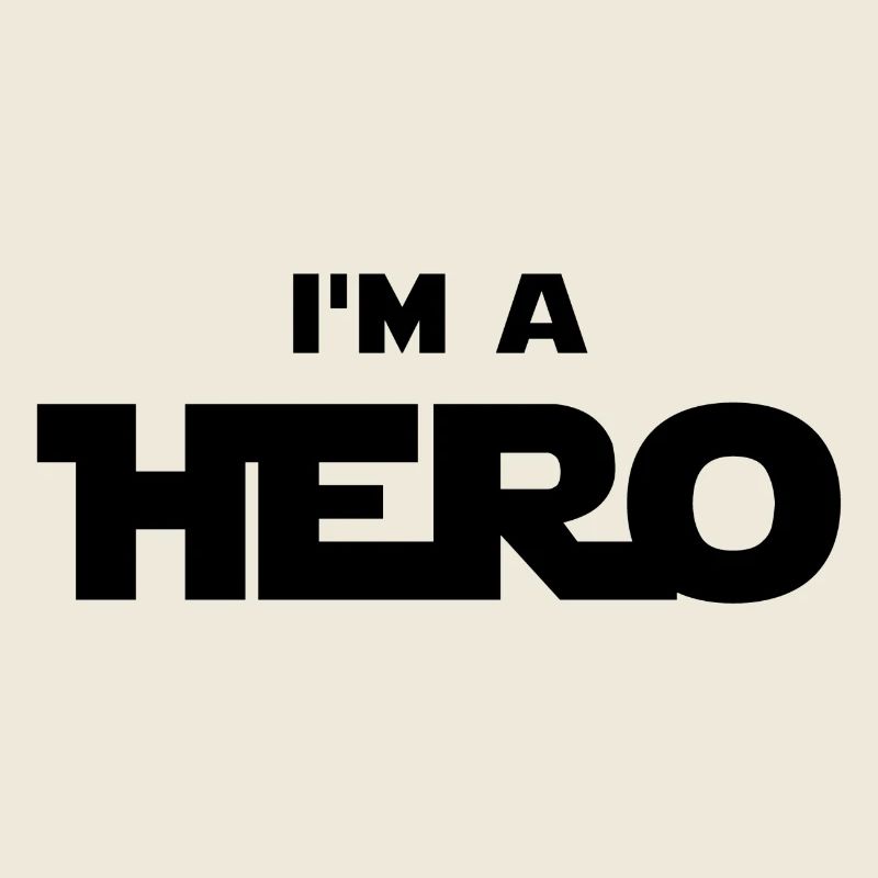Ich bin ein Held (schwarz)