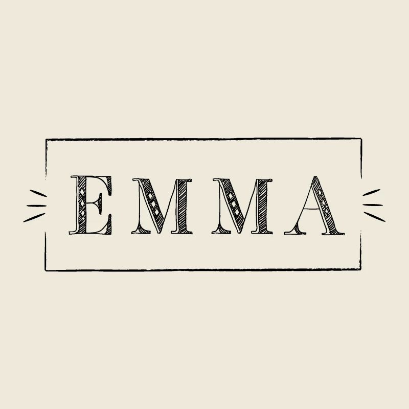 EMMA - name in a frame