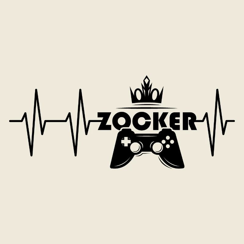 Herzschlag Zocker Puls gaming Symbol Controller