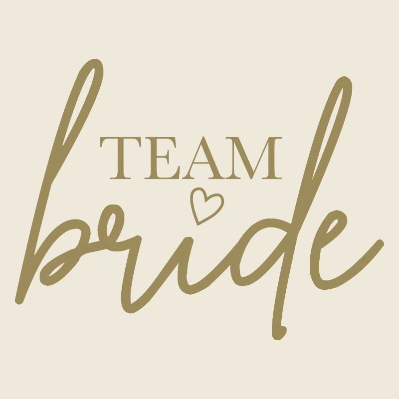 Team Bride mit Herz