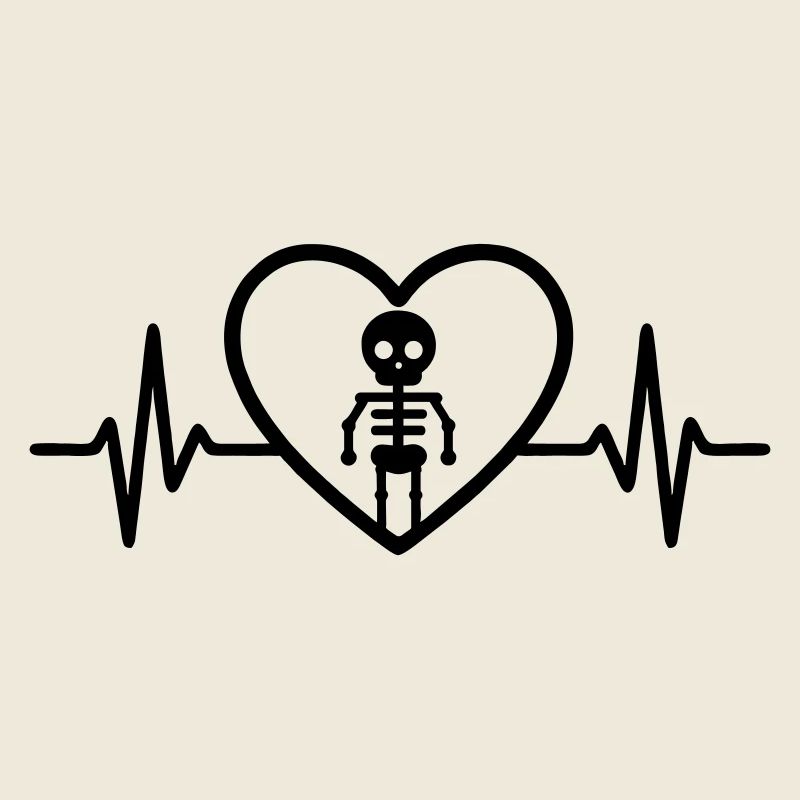 Squelette Halloween Coeur