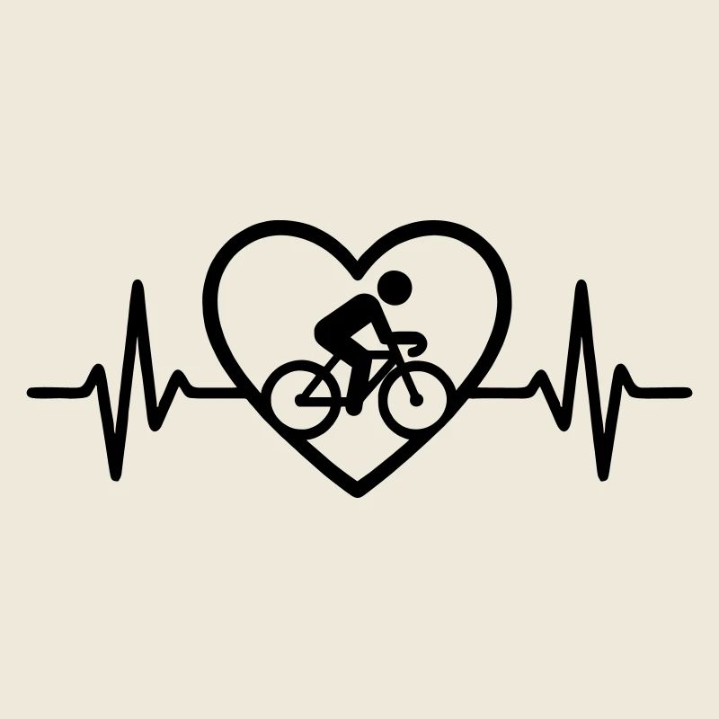 Radfahrer Fahrrad Herz