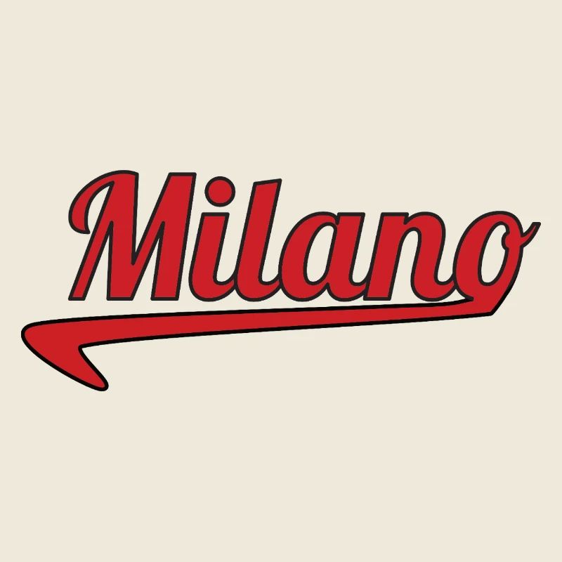 Milano Script Emblem Swoosh