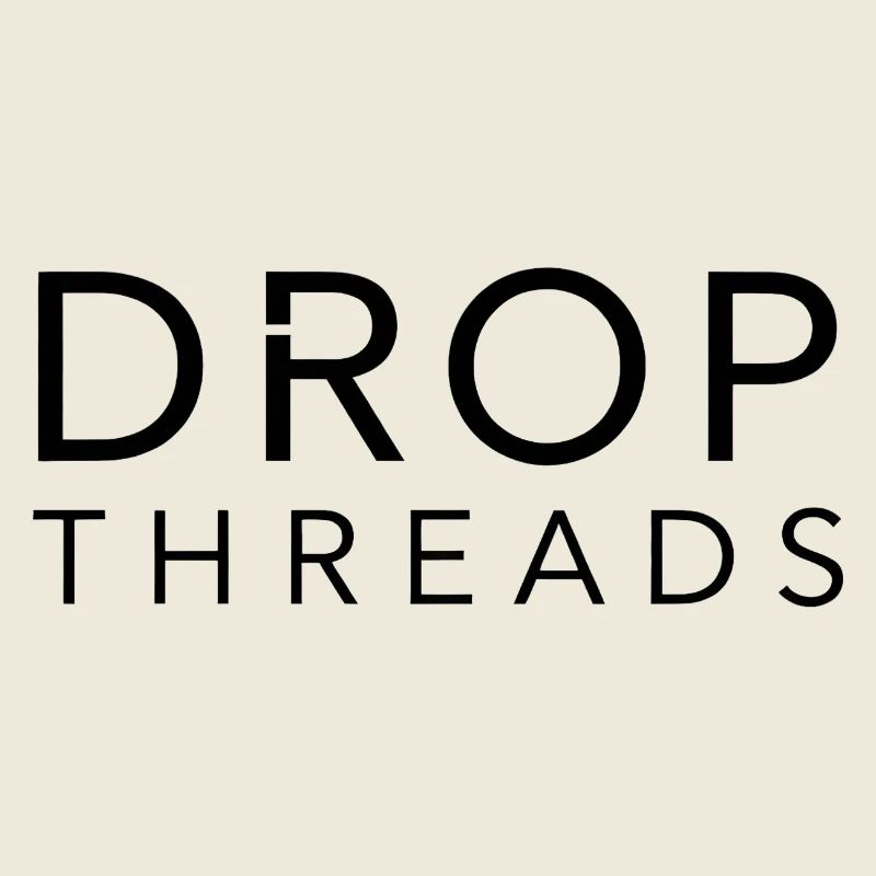 Drop Threads : Typographie minimaliste