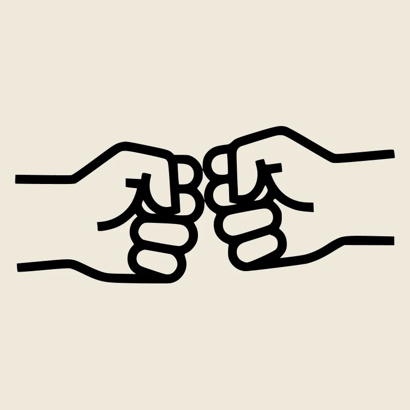 Fist Bump Faustgruß Beste Freunde Vektor