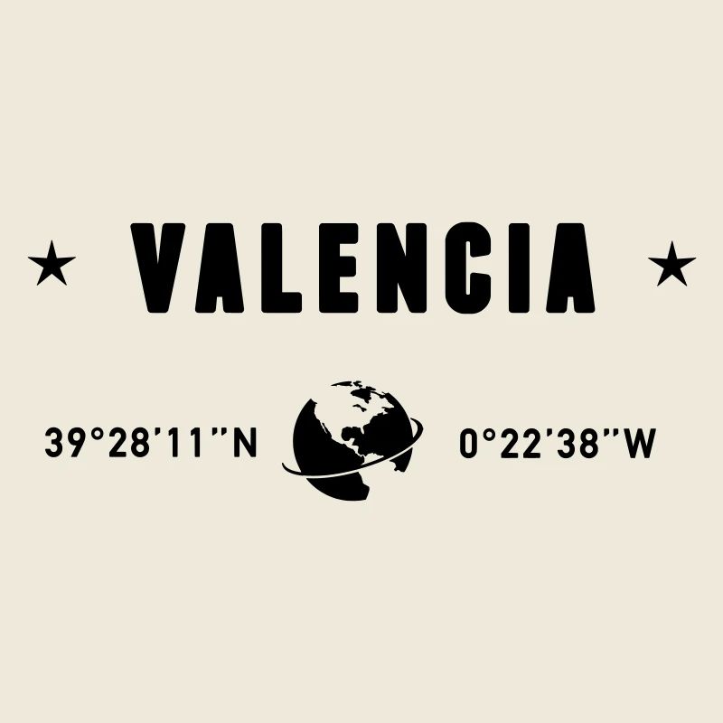 Valencia Spain Gps Coordinates Globe