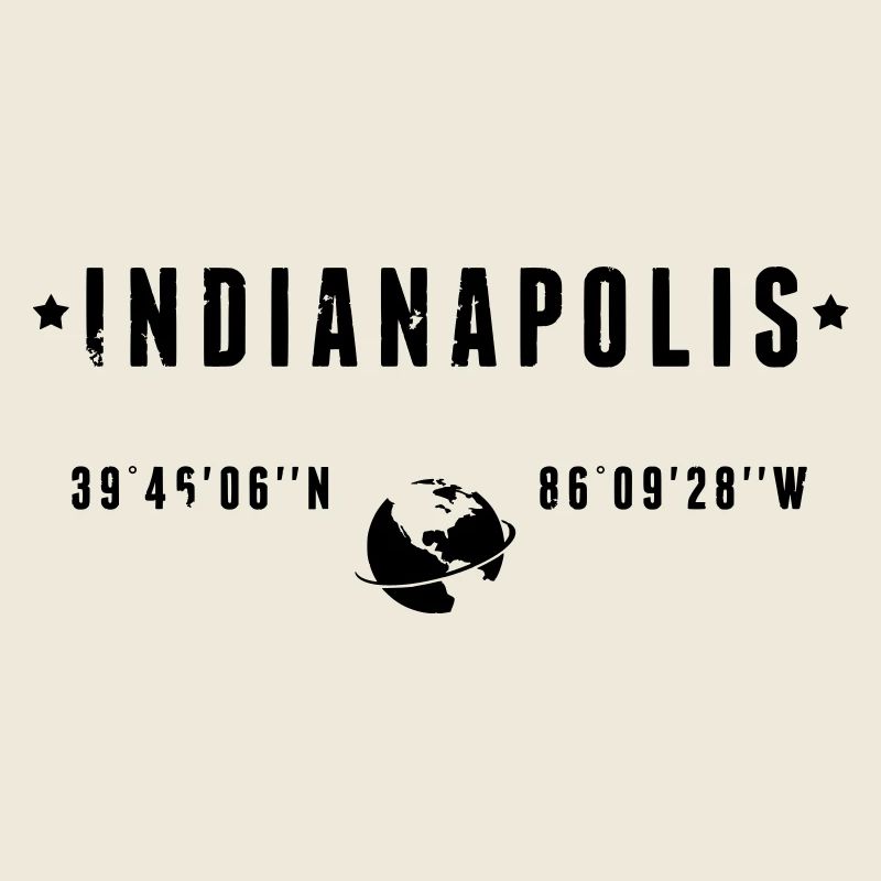 Indianapolis Indiana Coordinates Gps Globe