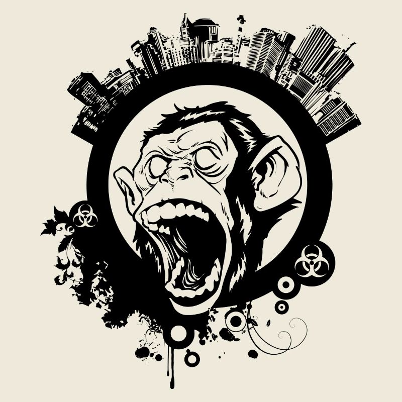 urban monkey, affe