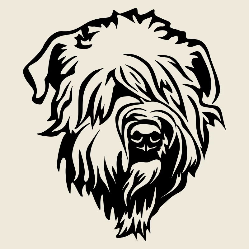 Wheaten Terrier Kopf