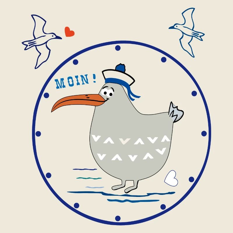 Moin, maritim, Möwe