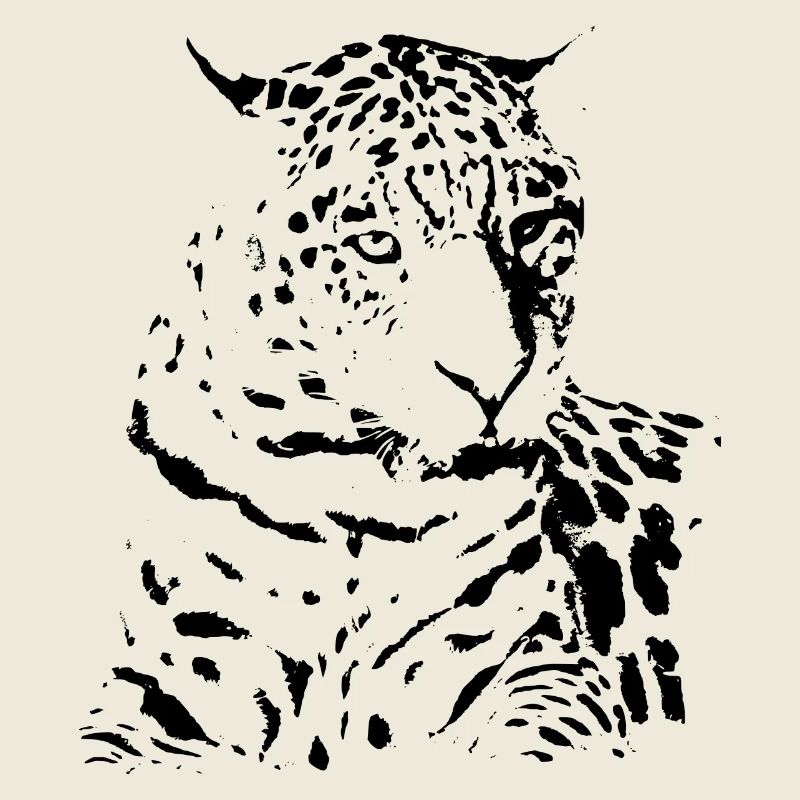 Idée cadeau cadeau noir léopard