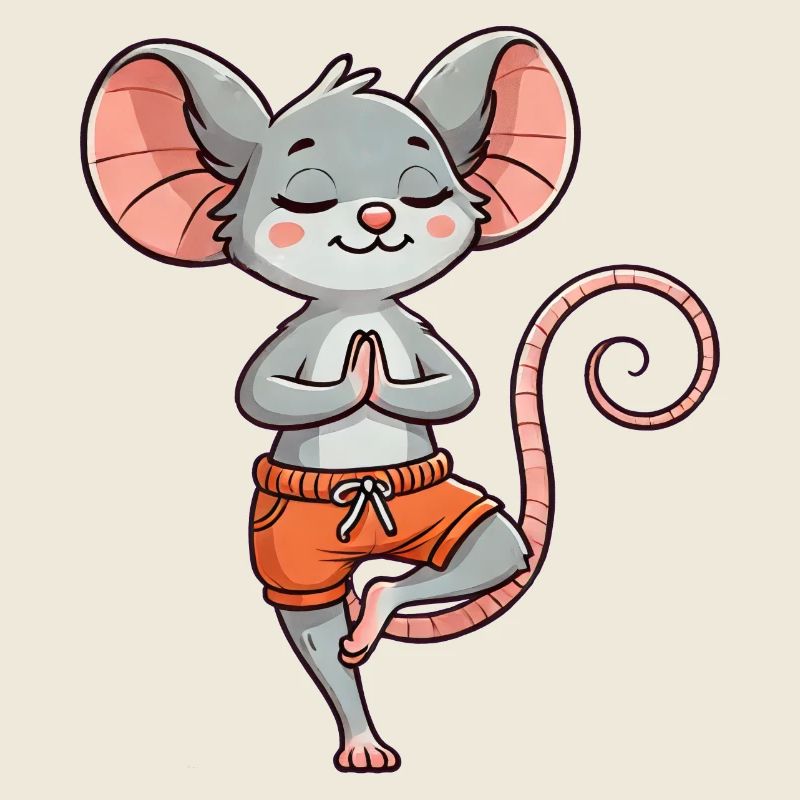 Yoga Mouse Meditation Relaxation Relax Exercise