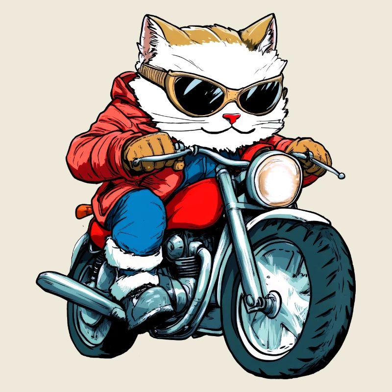 Cats Motorcyclists / Motorcycle Cat