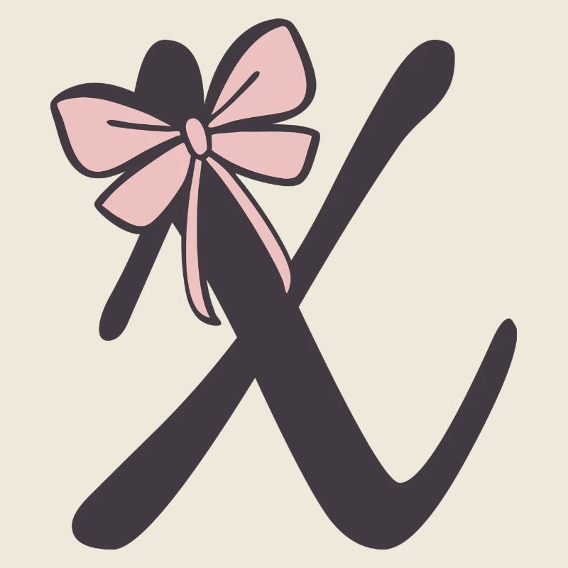 Ruban lettre initiale X