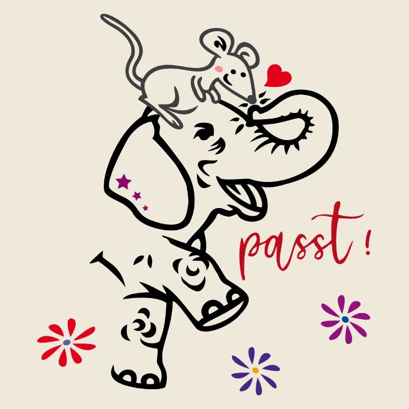 Elefant und Maus