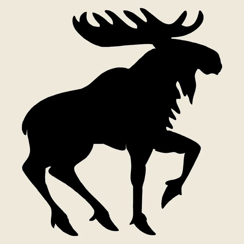 Heraldic Moose – Shadow Style Emblem