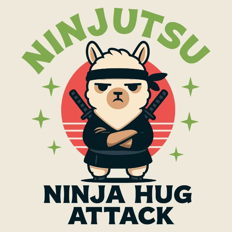 Ninja Llama Cuddle Attack