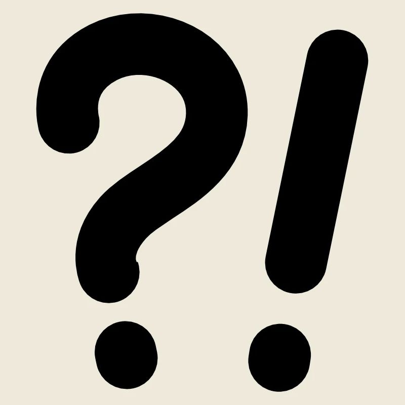 Question marks and exclamation marks