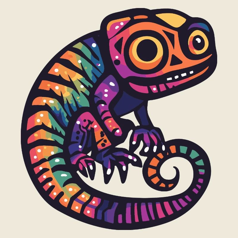 Caméléon Halloween Zombie