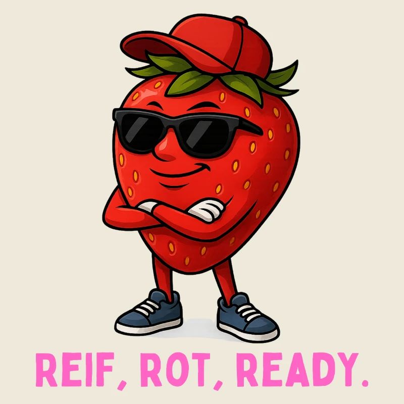 Reif Rot Ready Erdbeere-Maskottchen
