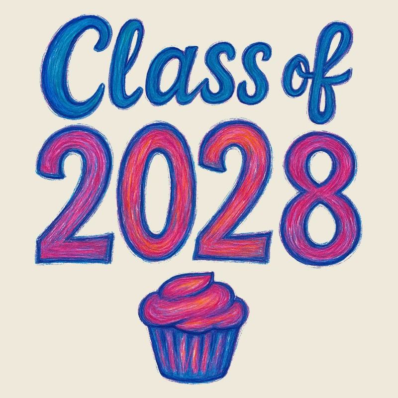 Cupcake-Gradient der Klasse 2028