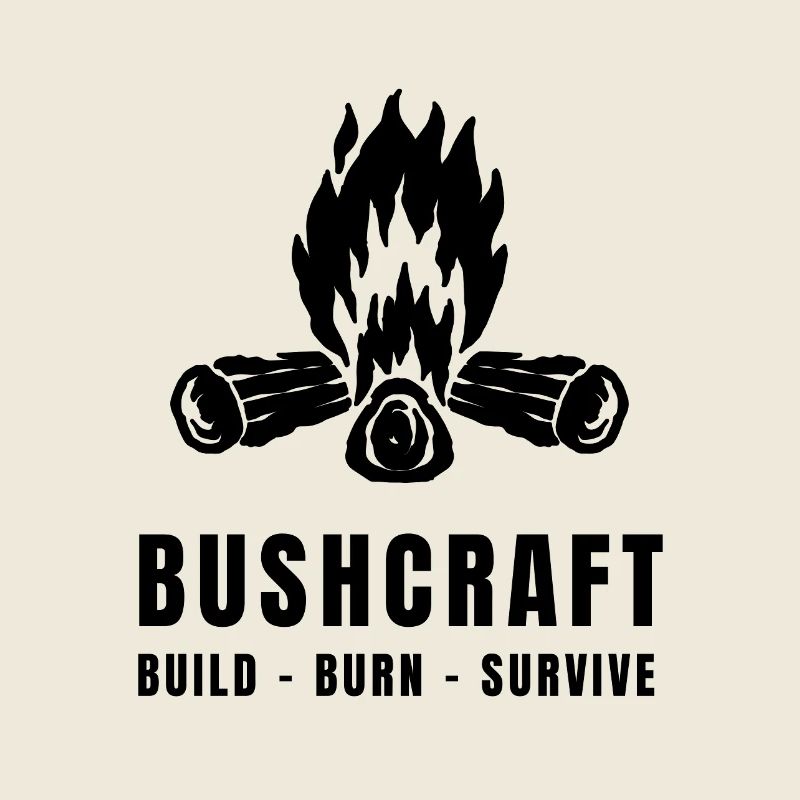 Conception de survie extérieure pour un feu de camp en brousse