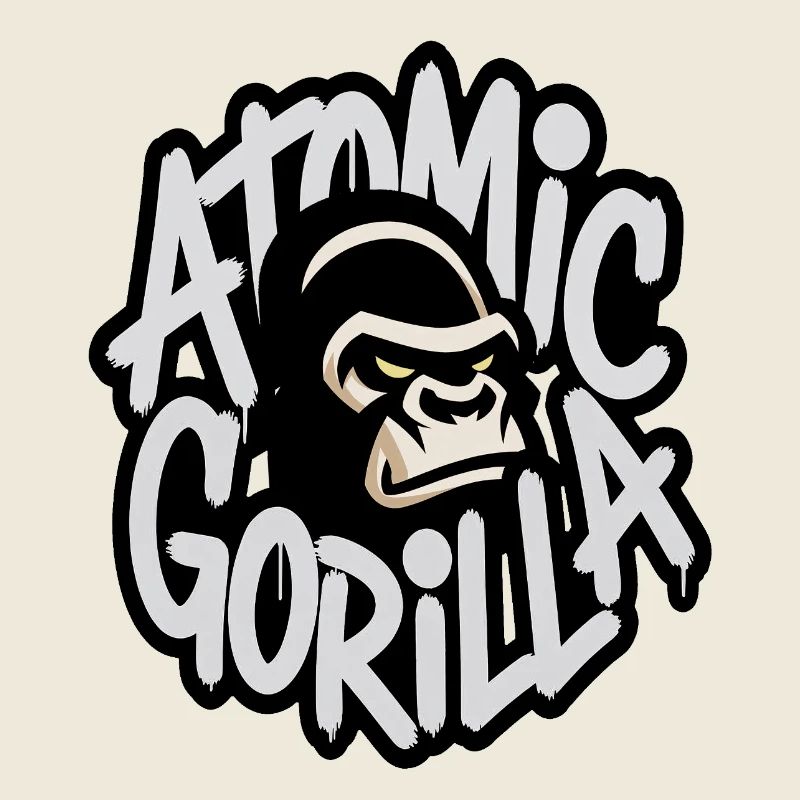 Atom-Gorilla-Graffiti-Emblem